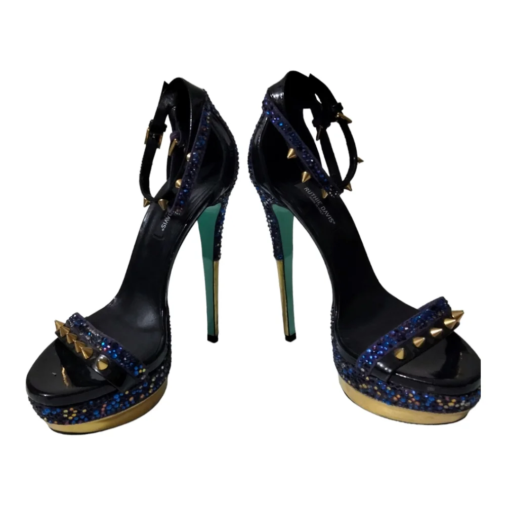 Ruthie Davis Sea Studded Platform Sandal in Capri Blue